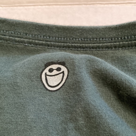 Women's Life is Good long sleeve tee, color is green, size is small - Picture 6 of 7